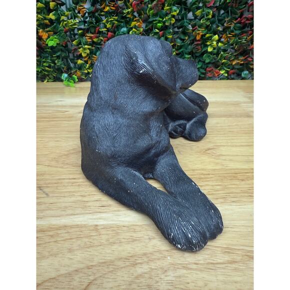 Sandicast Black‎ Labrador Sandra Blue 1984 Vintage Dog Pet Statue Lab Sculpture - Picture 7 of 12